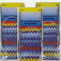 Набор Спицы круговые 100 см. на мет.леске - 03 (2,5/3,5/4,5)